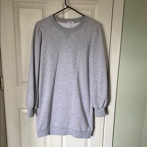 Gray Crewneck Sweatshirt dress